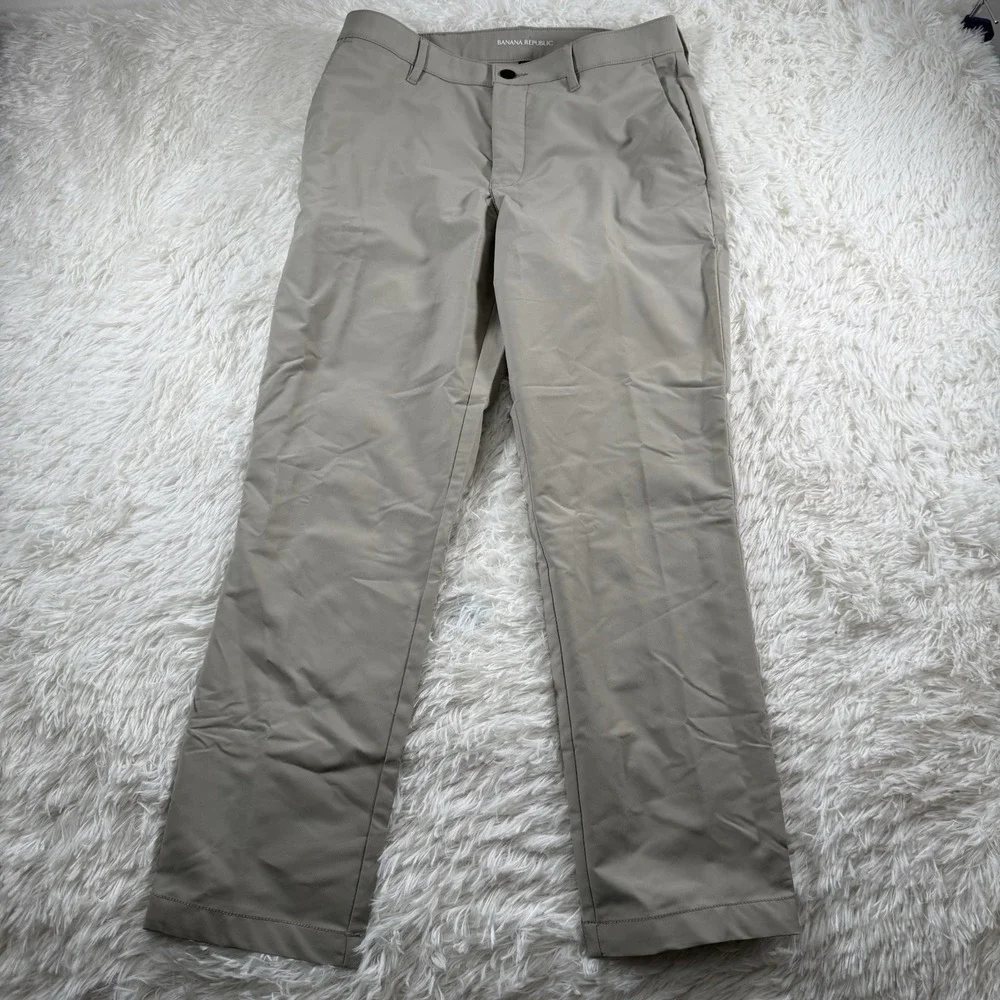 Banana Republic Tech‎ Pants Mens 32x30 London Fog Stretch Outdoor Performance